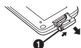 PANASONIC NV-GS230EK - ■ De knoopbatterij plaatsen - 1