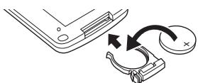 PANASONIC NV-GS280 - ■ De knoopbatterij plaatsen - 2