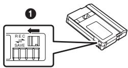 PANASONIC NV-GS280 - Een cassette plaatsen/verwijderen - 4