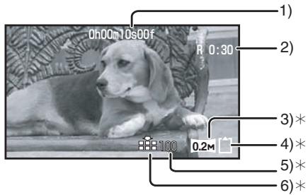 PANASONIC NV-GS280 - Schermweergave in de Opnamestand - 1