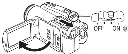 PANASONIC NV-GS280 - l'alimentation avec l'écran à cristaux liquides/viseur - 4