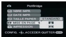 PANASONIC NV-GS280 - Sélectionnez [IMPR. UNIQUE] ou [IMPR. DPOF]. - 3