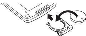PANASONIC NV-GS280 - ■ Installation d'une pile de type bouton - 2