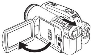 PANASONIC NV-GS280 - l'alimentation avec l'écran à cristaux liquides/viseur - 2