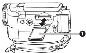 PANASONIC NV-GS280 - Een kaart plaatsen/verwijderen - 3
