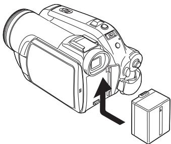 PANASONIC NV-GS280 - Installation de la batterie - 1