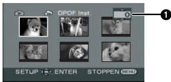 PANASONIC NV-GS280 - Afdrukgegevens op geheugenkaart schrijven (DPOF-instelling) - 1