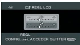 PANASONIC NV-GS280 - Réglage de l'écran ACL/viseur - 1