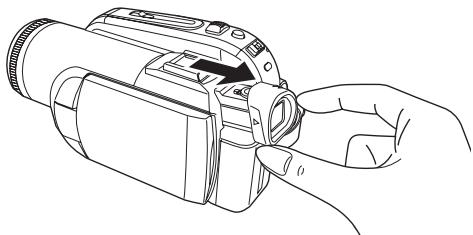 PANASONIC NV-GS320 - ■ Extraction du viseur - 1