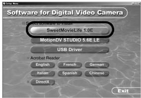 PANASONIC NV-GS320 - ■ Installation de SweetMovieLife 1.0E - 1