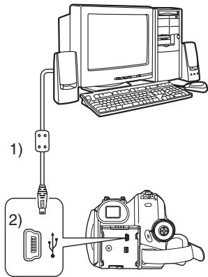 PANASONIC NV-GS320 - Connector le Caméscope à l'ordinateur (Pour l'utiliser comme une Web Cam) - 1