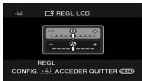 REGL LCD - + - - - REGL CONFIG. AC CEDER QUTTER MENU