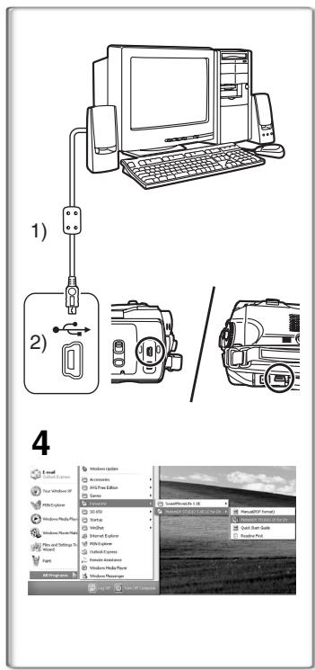 PANASONIC NV-GS37EG - Kies [start] >> [All Programs (Programs)] >> [Panasonic] >> [SweetMovieLife 1.0E] of [MotionDV STUDIO 5.6E LE for DV] >> [Manual(PDF format)]. - 2