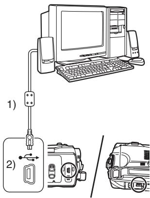 PANASONIC NV-GS37EG - Avec le cable DV (en option) - 1