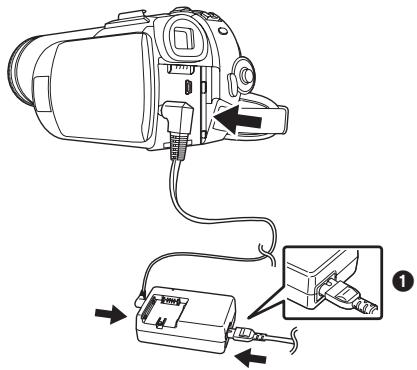 PANASONIC NV-GS80EG - Branchement à la prise CA - 1