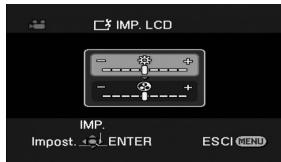 IMP. LCD IMP. Impost. ← ENTER ESCI MENU