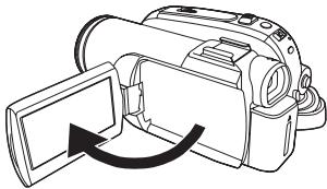 PANASONIC NV-GS80EG - Uso del monitor LCD - 1
