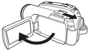 PANASONIC NV-GS80EG - ■ Ein- und Ausschalten des Geräts mit dem LCD-Monitor/Sucher - 2