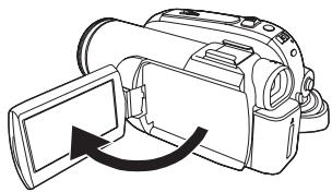 PANASONIC NV-GS80EK - Utilisation de l'écran à cristaux liquides (ou ACL) - 1
