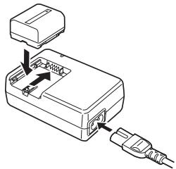 PANASONIC NV-GS80EK - De accu opladen - 1
