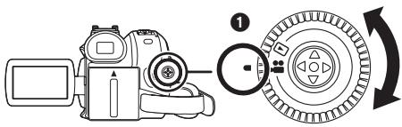 PANASONIC NV-GS80EK - Tournez la molette de sélection de mode. - 1