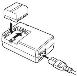 PANASONIC NV-GS80EK - Caricamento della batteria - 1