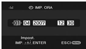IMP. ORA 01 04 2007 12 30 Impost. IMP. ENTER ESCI MENU