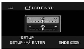 LCD EINST. SETUP SETUP ENTER ENDE MENU