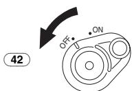 PANASONIC PV-GS33PP - Set the [OFF/ON] Switch 42 to [OFF]. - 1