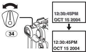PANASONIC PV-GS33PP - Adjust by turning the Eyepiece Corrector Knob 34. - 1