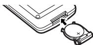 PANASONIC PV-GS33PP - - Inserting a Button-type Battery - 3