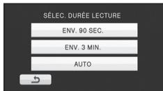 PANASONIC HDC-SD60 - Touchez la durée de lecture à définir. - 1
