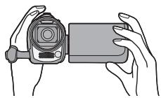 PANASONIC HDC-SD60 - Positionnement de base du caméscope - 1