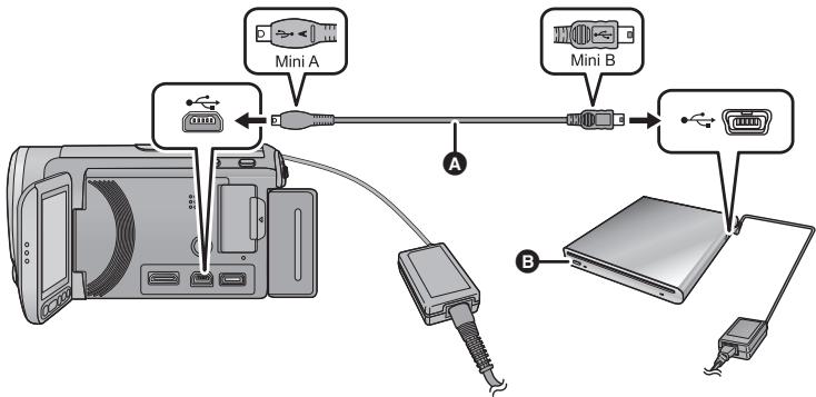 PANASONIC HDC-SD60 - Préparatifs pour la copie/lecture - 1