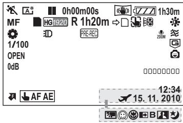 PANASONIC HDC-SD60 - Indicateurs d'enregistrement - 1