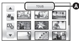 PANASONIC HDC-SD60 - Touchez l'icone de seLECTION de la date. - 1