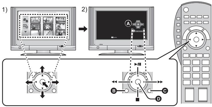 PANASONIC HDC-SD60 - Effectuez le contrôle avec la télécommande du télévisueur. - 1