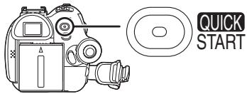 PANASONIC NVGS180EP - Press the [QUICK START] button. - 1