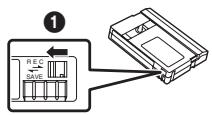 PANASONIC NVGS180EP - Accidental erasure prevention - 1