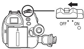 PANASONIC NVGS180EP - Set the [OFF/ON] switch to [OFF]. - 1