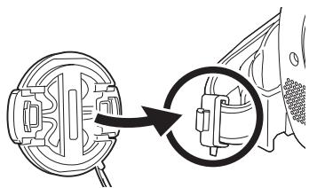 PANASONIC NVGS180EP - Fitting the lens cap - 2