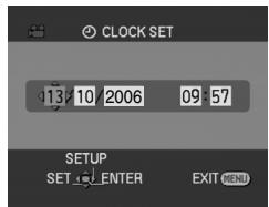 PANASONIC NVGS180EP - Setting date and time - 1