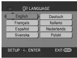 PANASONIC NVGS180EP - Switching the language - 1