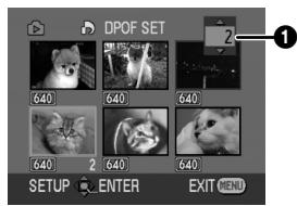 PANASONIC NVGS180EP - Writing the printing data on a card (DPOF setting) - 1