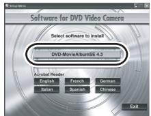PANASONIC VDRD310EP - Instalacja programu DVD-MovieAlbumSE - 1