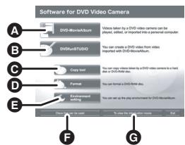 PANASONIC VDRD310EP - Click the desired item to start it. - 1