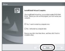 PANASONIC VDRD310EP - Click [Finish]. - 1