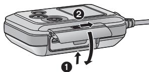 PANASONIC HX-A500E - Fermez fermement le couvercle latéral. - 1