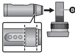 PANASONIC HX-A1ME - Installation de cet appareil sur le support pour trépied - 2