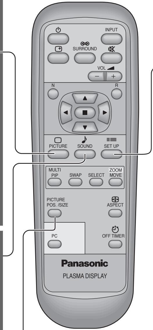 PANASONIC TH-42PHD7EK - Affichage des menus sur l'écran - 3